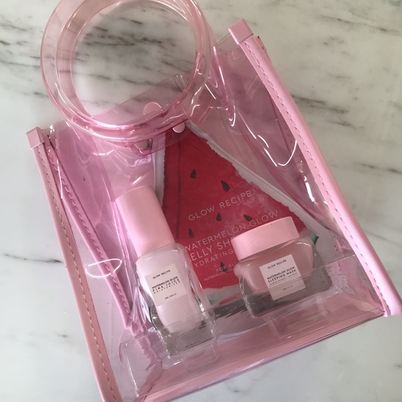 Glow Recipe Other - Glow Recipe watermelon set with cute pink bag